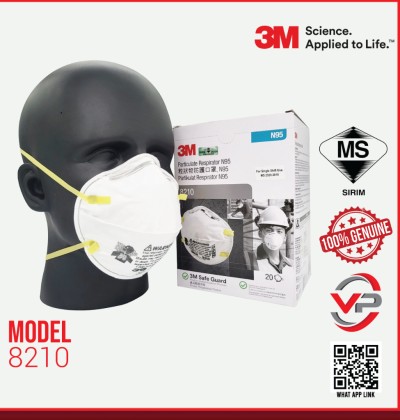 3M 8210V N-95 Mask with Valve | Original 3M Respirator