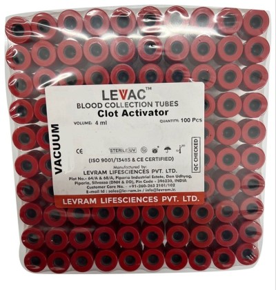 Clot Activator Tube (Red Tube) | Sterile Blood Collection Tube for Serum